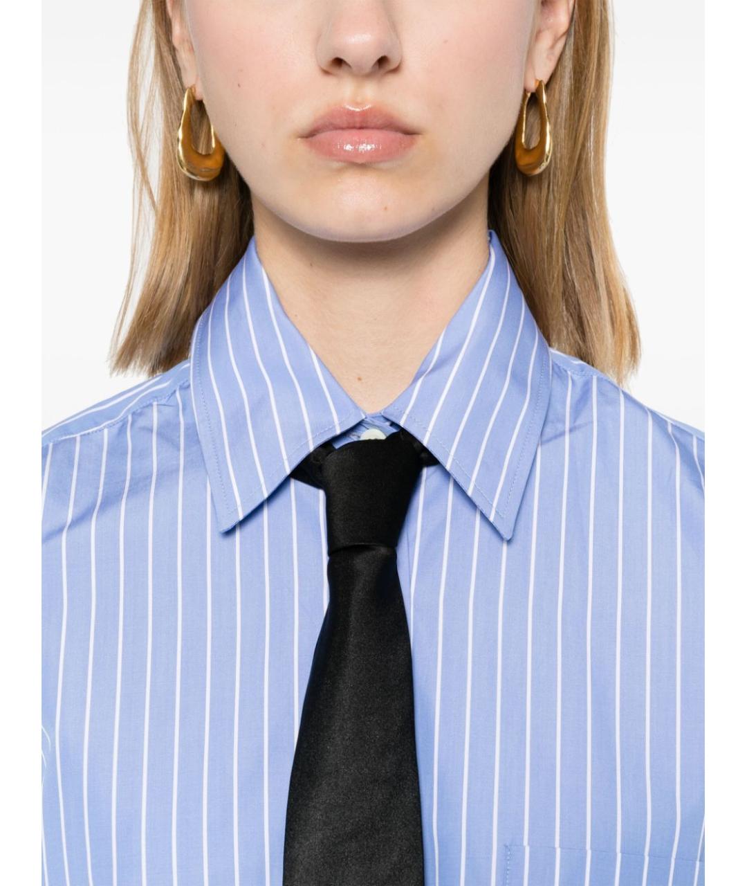 PRADA Голубая хлопковая рубашка, фото 3
