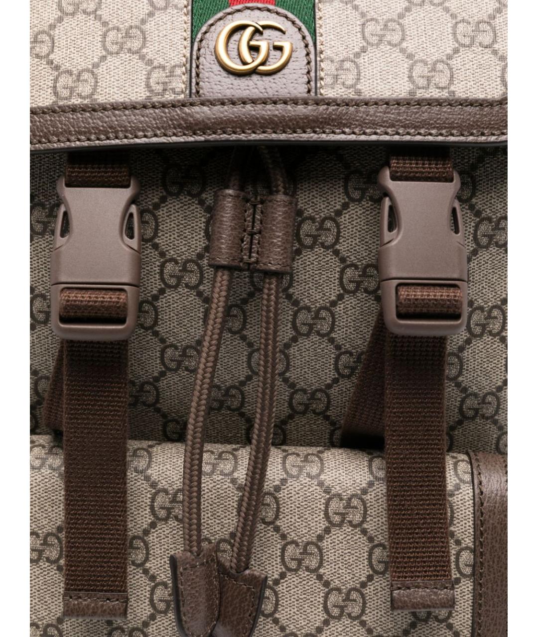 GUCCI Бежевый рюкзак, фото 4