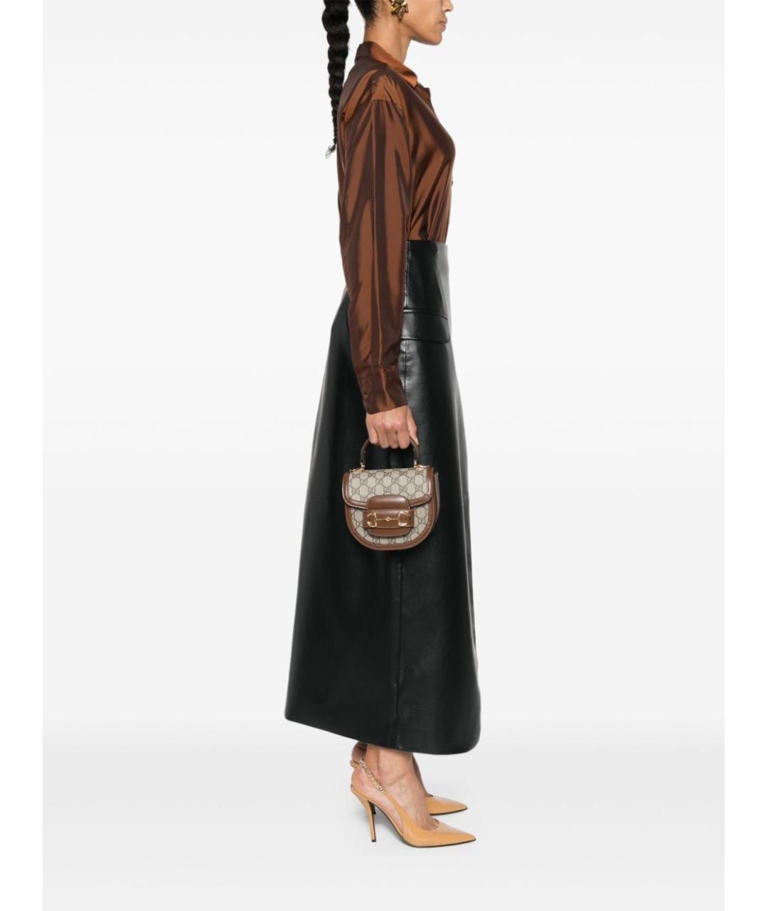 GUCCI Бежевая сумка с короткими ручками, фото 3