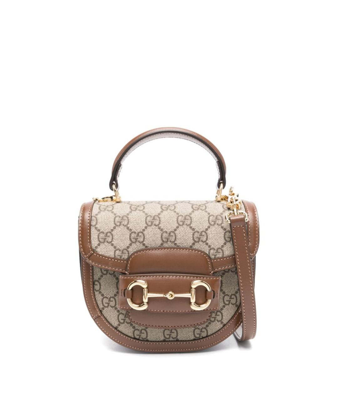 GUCCI Бежевая сумка с короткими ручками, фото 1