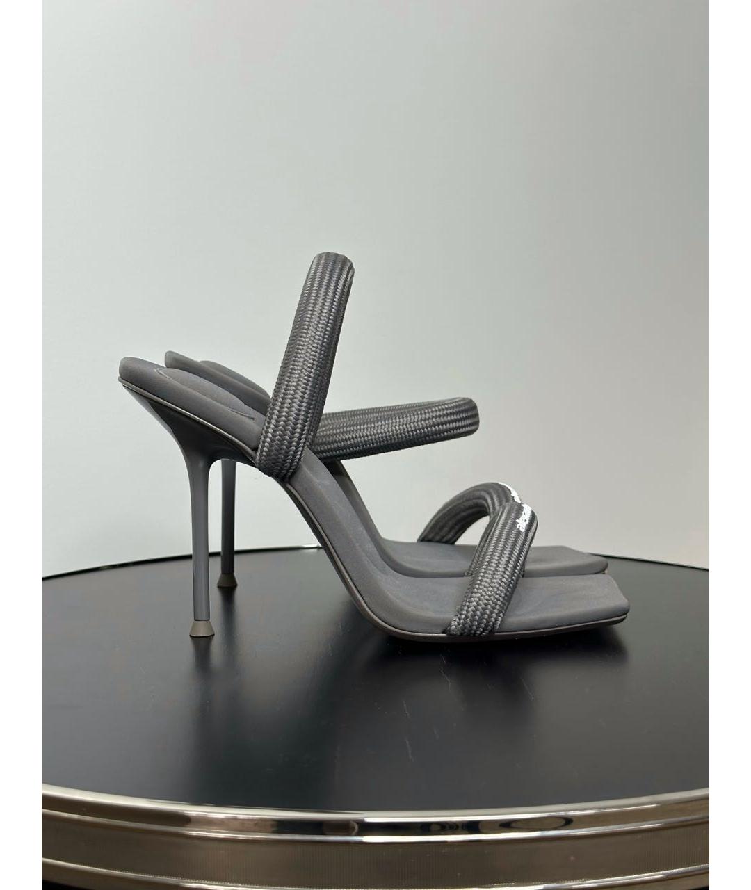 ALEXANDER WANG Серые босоножки, фото 5