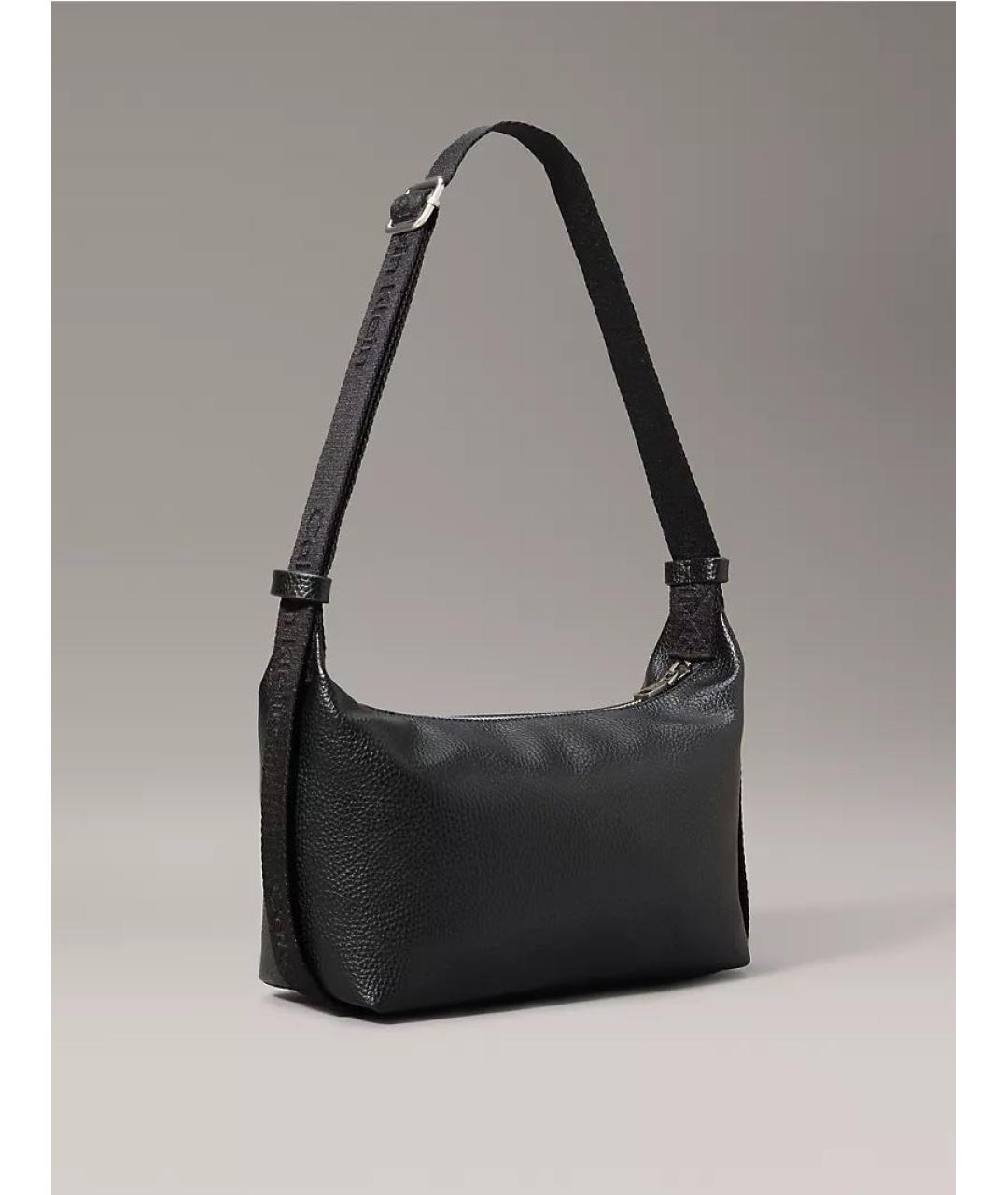 CALVIN KLEIN Черная сумка с короткими ручками из искусственной кожи, фото 2