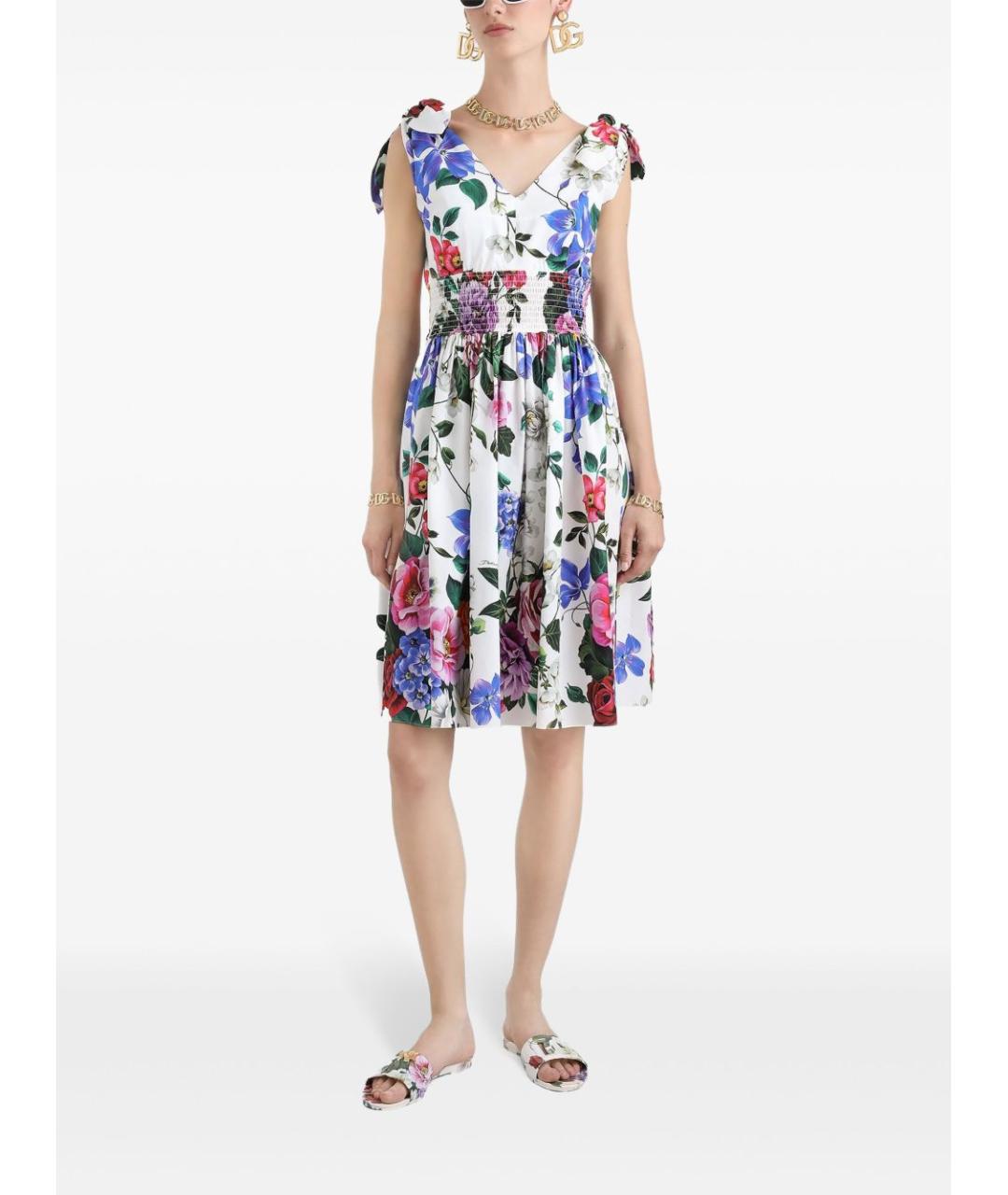 DOLCE&GABBANA Мульти платье, фото 4