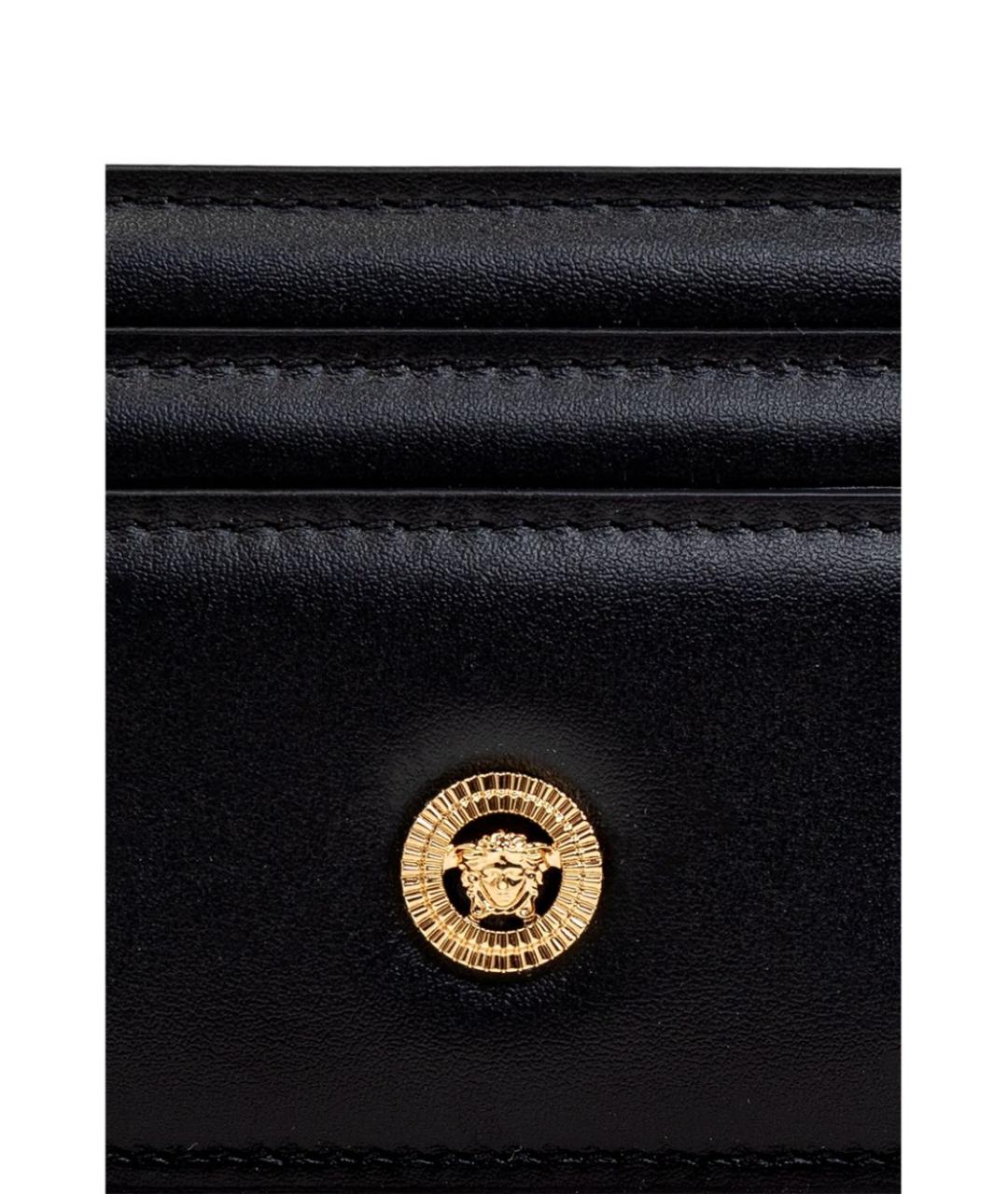 VERSACE Черный кожаный кардхолдер, фото 4