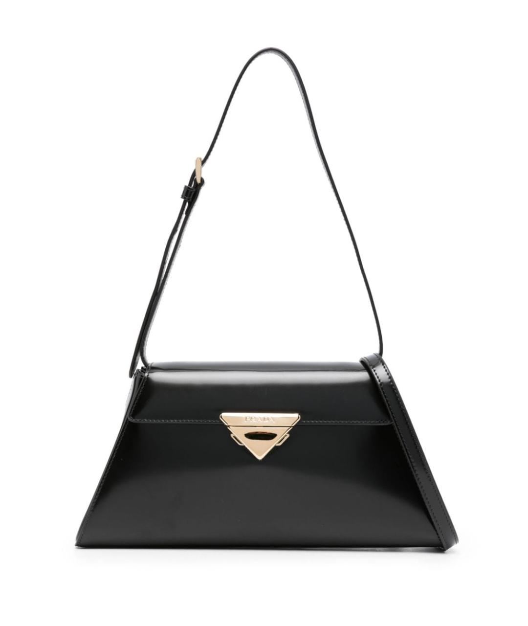 PRADA Черная кожаная сумка через плечо, фото 1