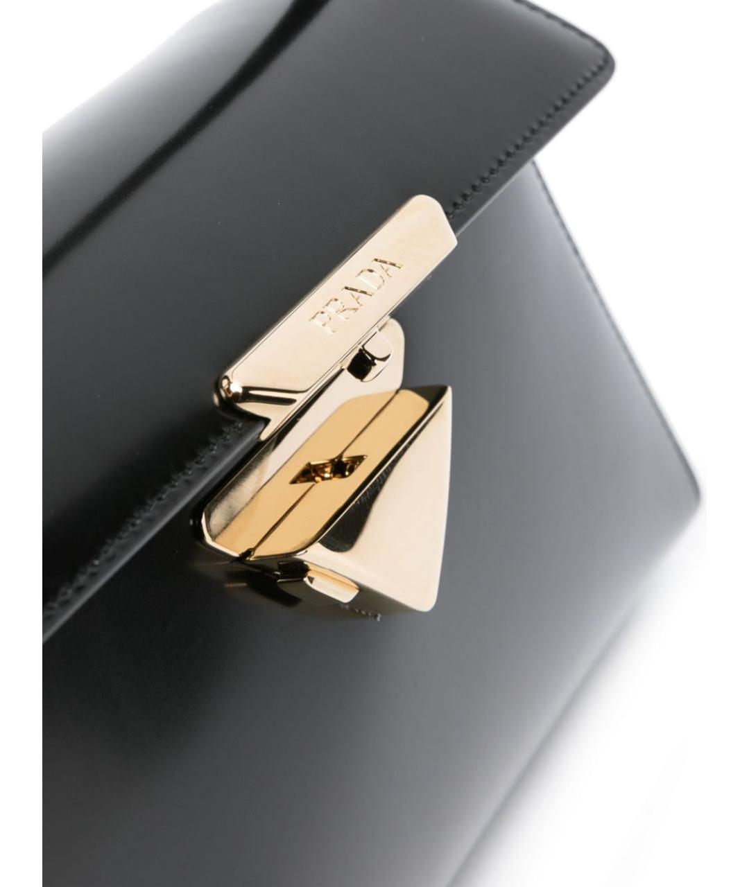 PRADA Черная кожаная сумка через плечо, фото 2