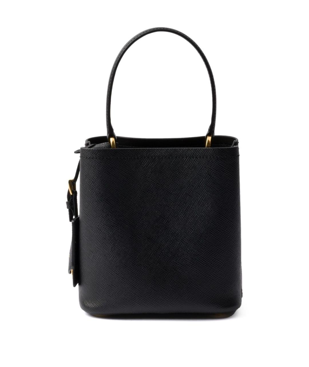 PRADA Черная кожаная сумка тоут, фото 5