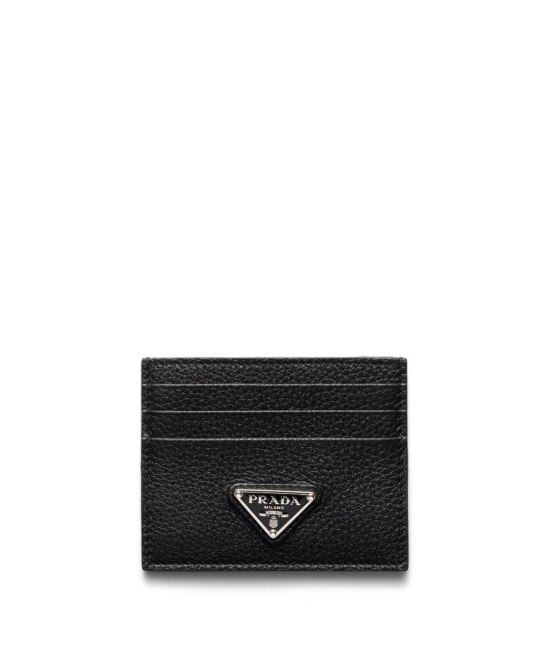 PRADA Черный кожаный кардхолдер, фото 1