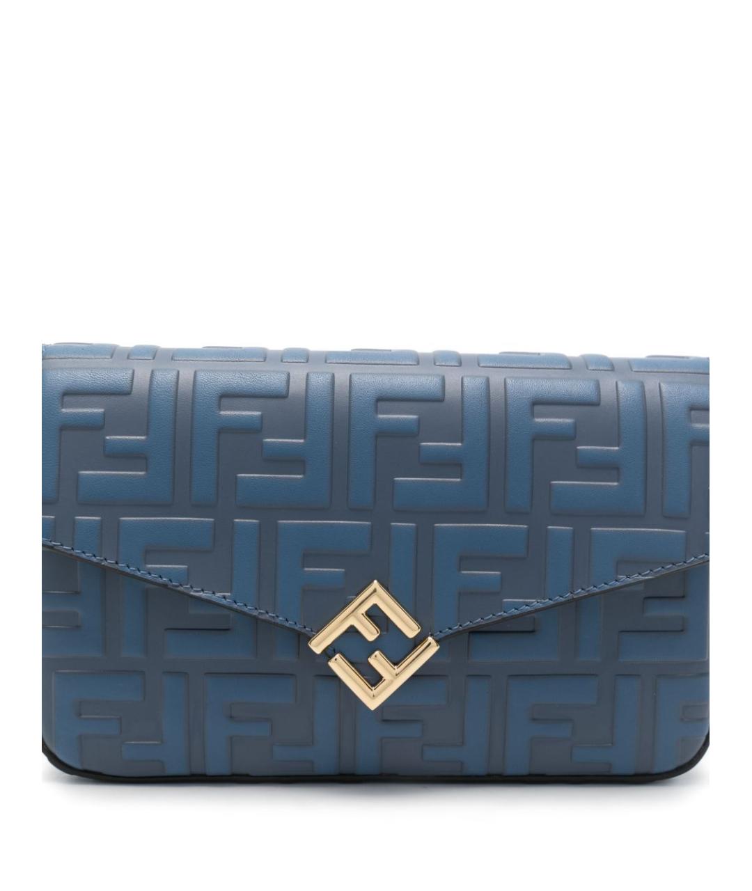 FENDI Синяя сумка через плечо, фото 2