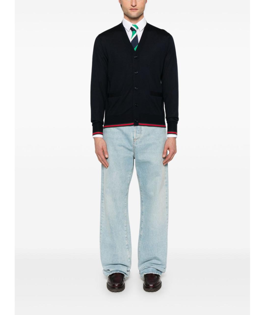 GUCCI Темно-синий кардиган, фото 2