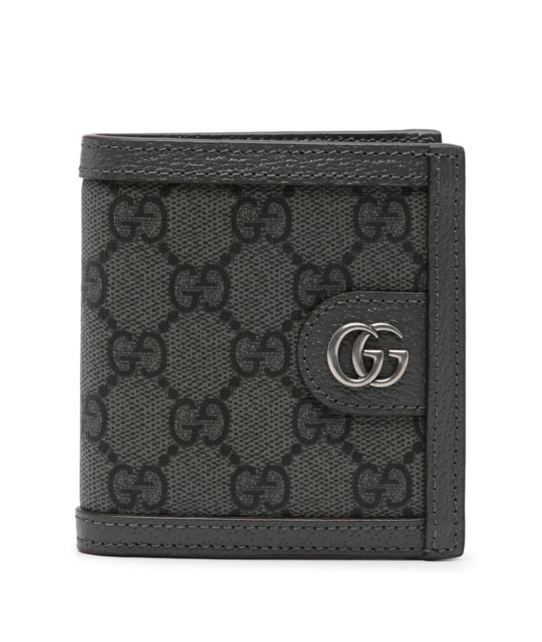 GUCCI Антрацитовый кошелек, фото 1