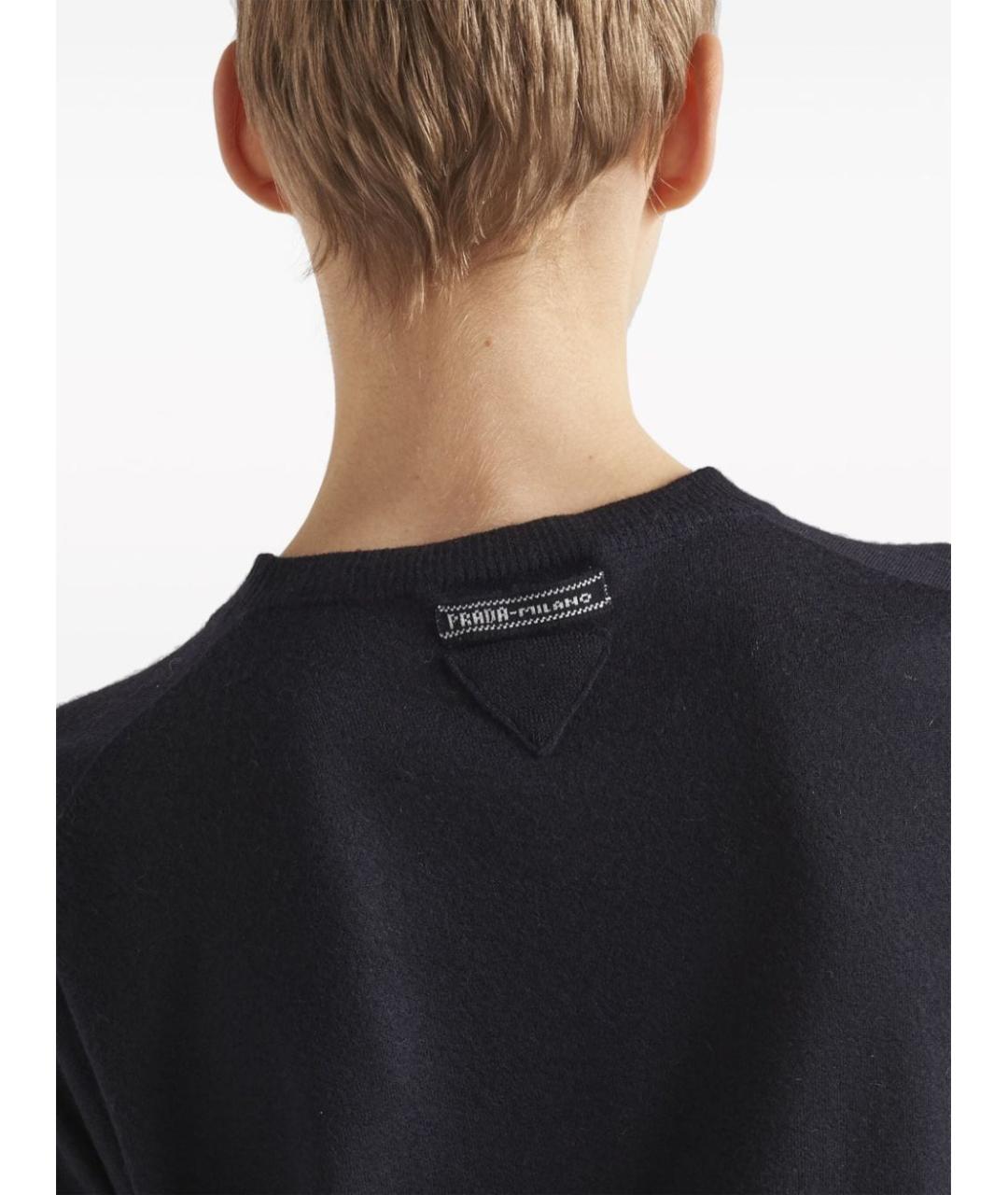 PRADA Темно-синяя футболка, фото 4