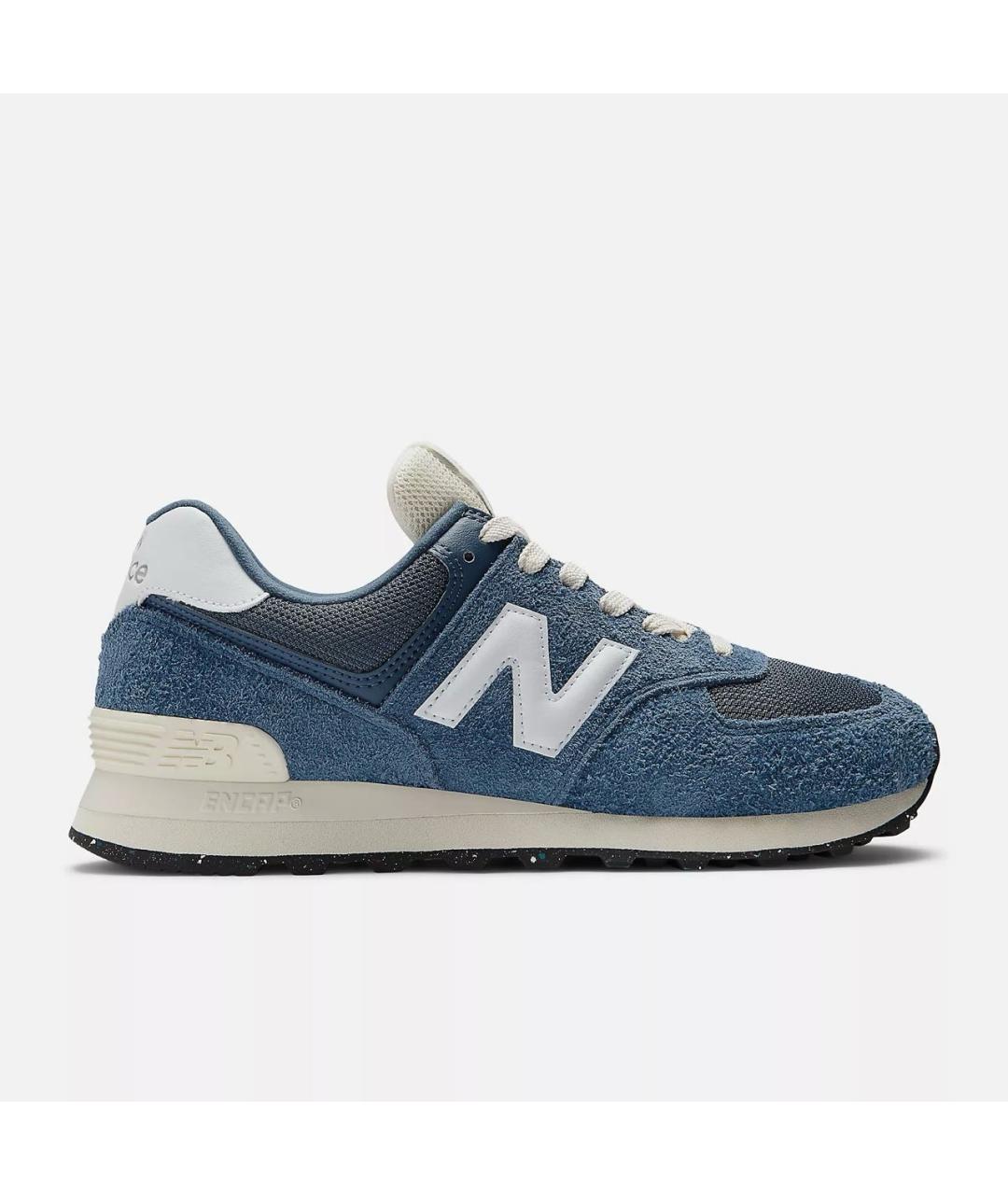 NEW BALANCE Синие замшевые низкие кроссовки / кеды, фото 8