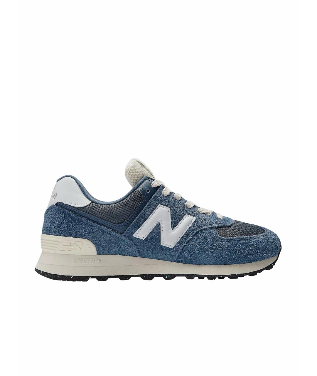 NEW BALANCE Синие замшевые низкие кроссовки / кеды, фото 1