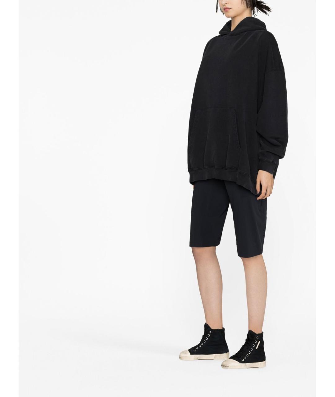 BALENCIAGA Черный хлопковый джемпер / свитер, фото 3