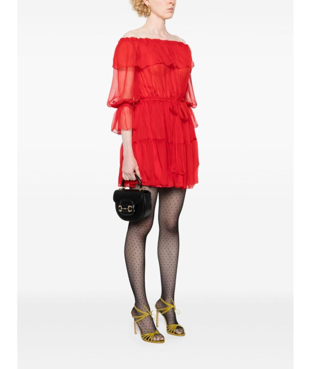 GUCCI Черная кожаная сумка с короткими ручками, фото 2