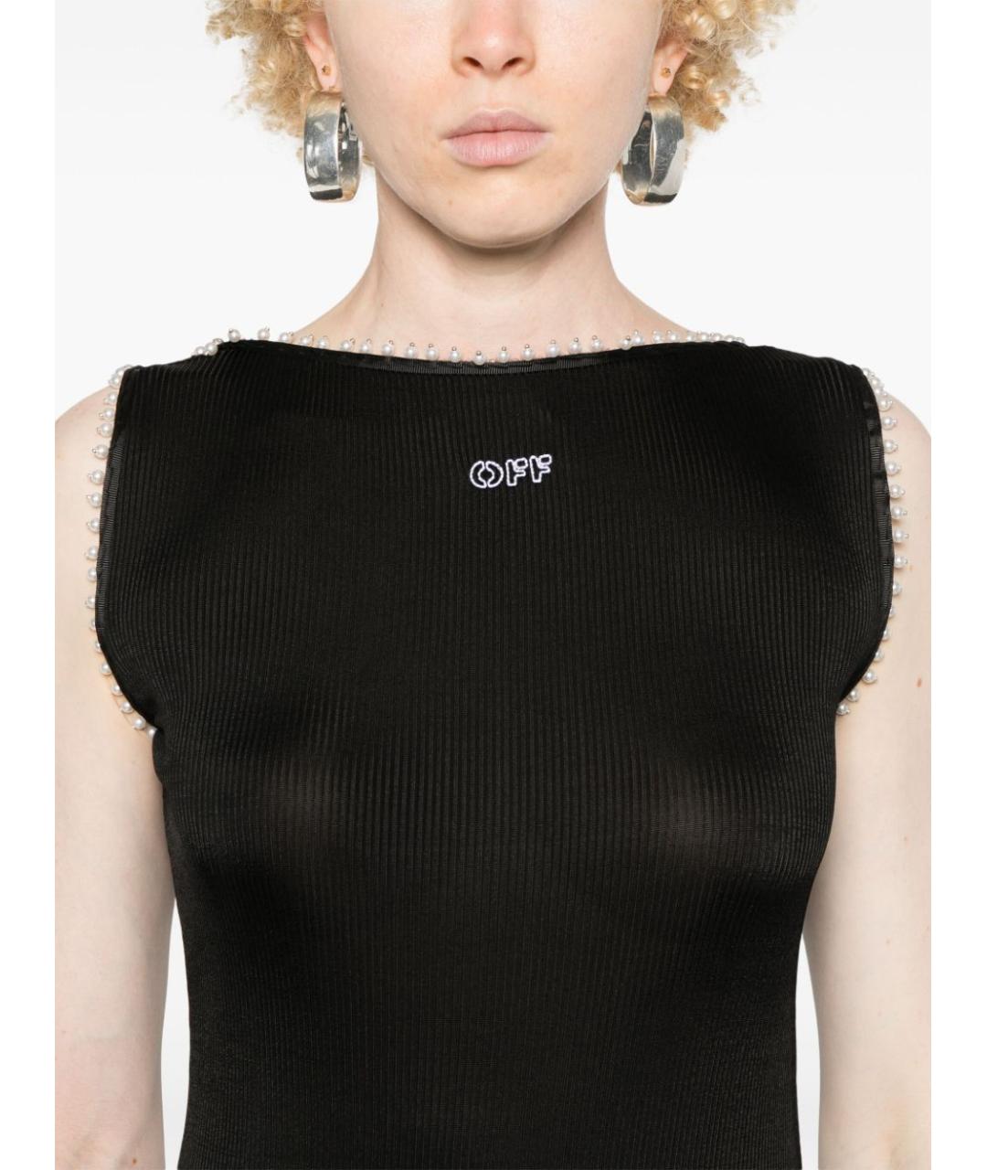 OFF-WHITE Черное платье, фото 4