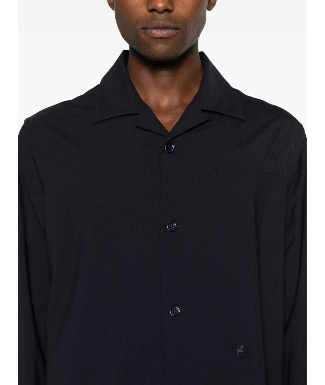 GIVENCHY Черная хлопковая кэжуал рубашка, фото 5