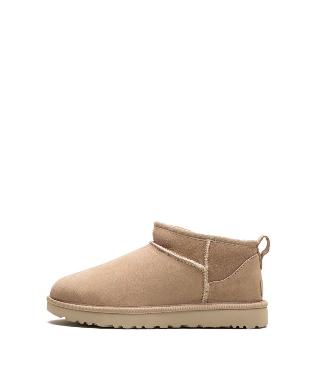 UGG AUSTRALIA Бежевые замшевые сапоги, фото 5