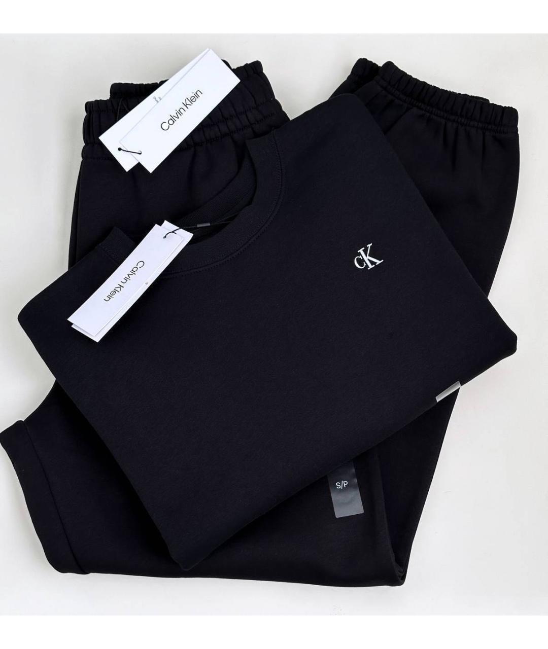 CALVIN KLEIN Черный хлопковый спортивные костюмы, фото 2