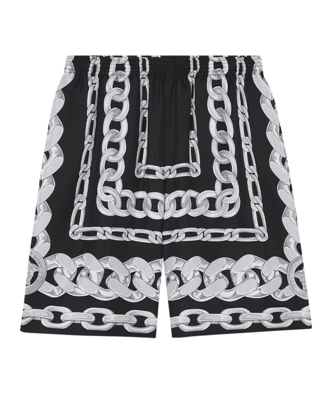 VERSACE Черные шелковые шорты, фото 1