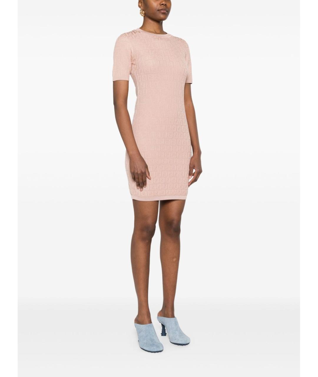 FENDI Розовое платье, фото 4