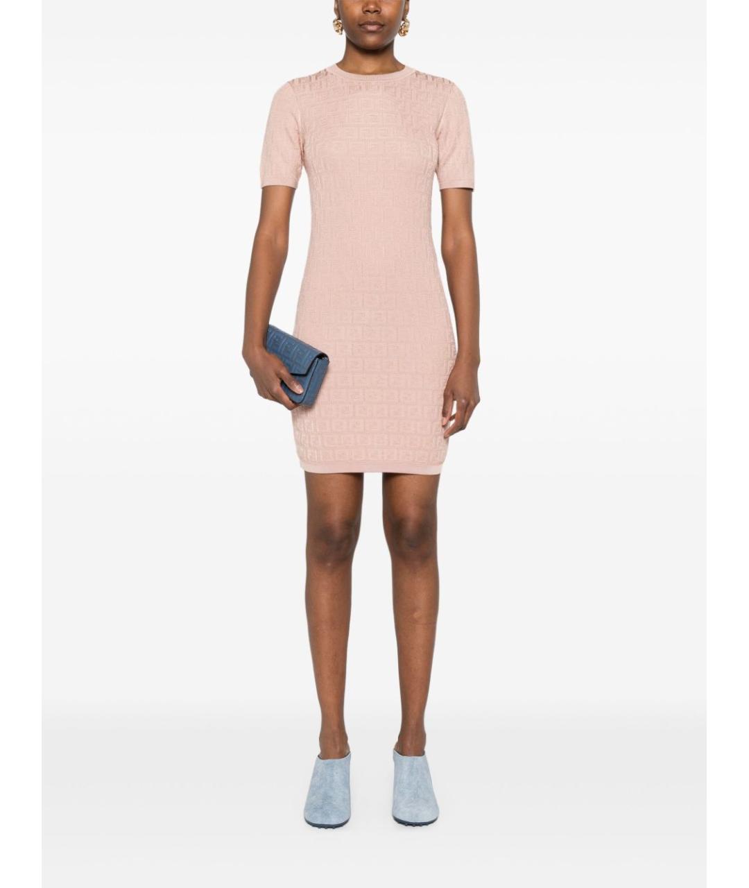 FENDI Розовое платье, фото 5