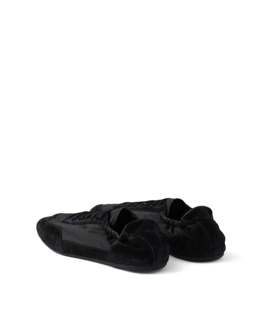 PRADA Черные текстильные кроссовки, фото 2