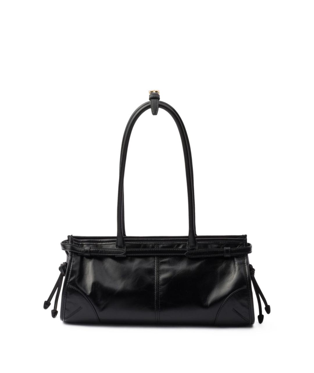 PRADA Черная кожаная сумка тоут, фото 3