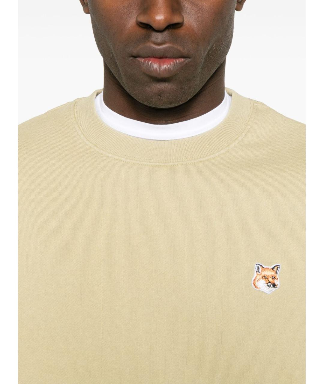 MAISON KITSUNE Бежевый джемпер / свитер, фото 2