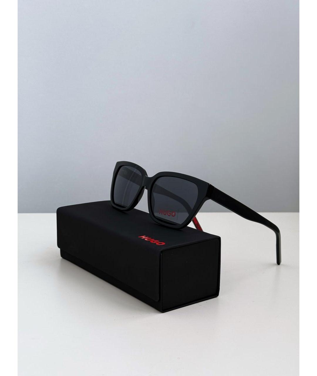 HUGO BOSS Черные пластиковые солнцезащитные очки, фото 5