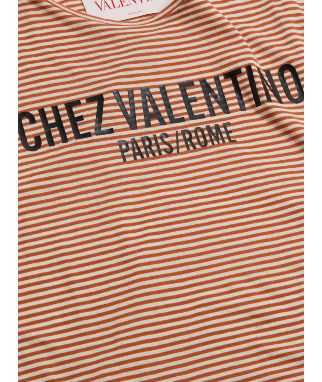 VALENTINO Коричневая футболка, фото 2