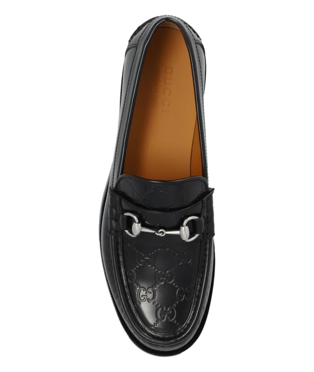 GUCCI Черные кожаные лоферы, фото 3