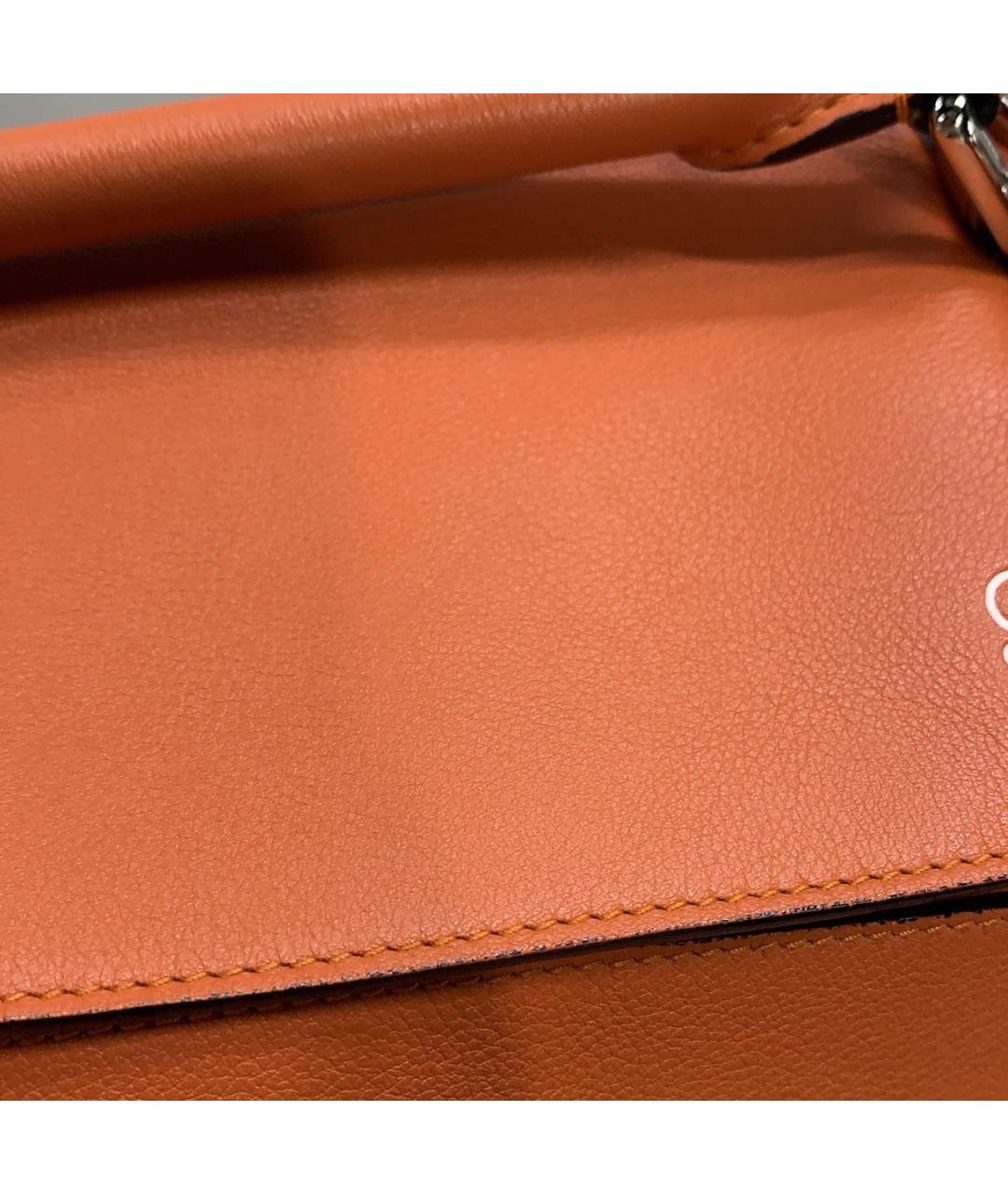 LOEWE Оранжевая кожаная сумка через плечо, фото 7