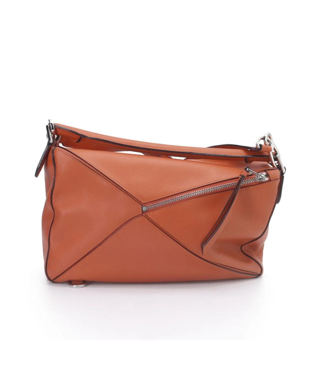 LOEWE Оранжевая кожаная сумка через плечо, фото 3