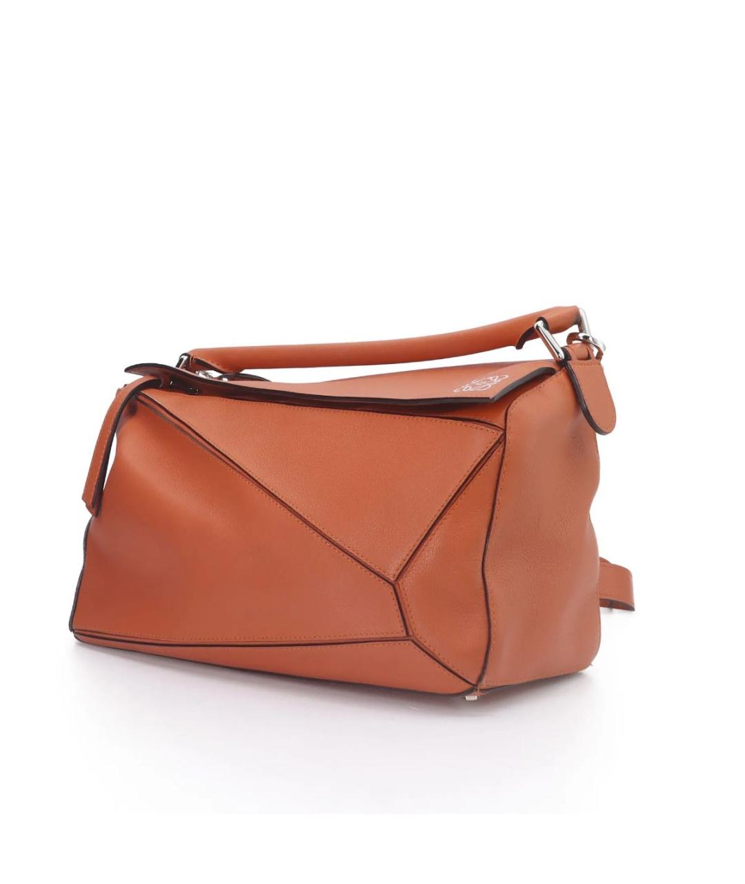 LOEWE Оранжевая кожаная сумка через плечо, фото 2