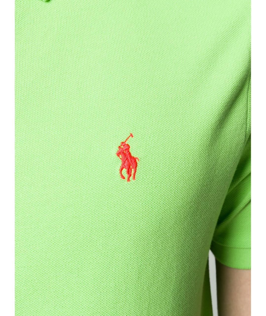 POLO RALPH LAUREN Зеленые поло с коротким рукавом, фото 2
