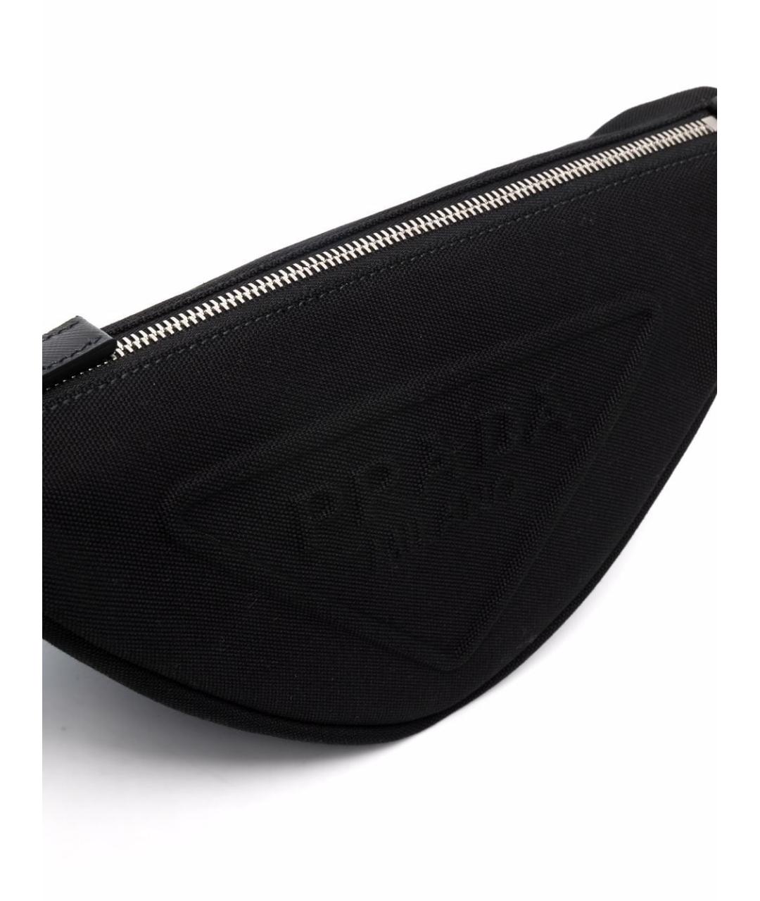 PRADA Черная хлопковая барсетка, фото 3