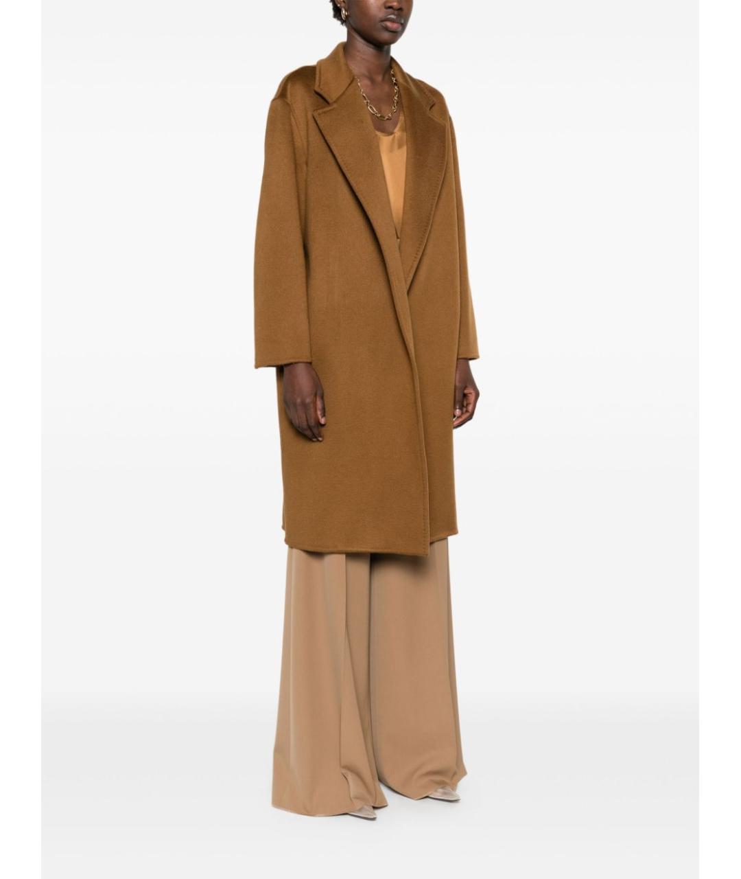 MAX MARA Коричневое кашемировое пальто, фото 4