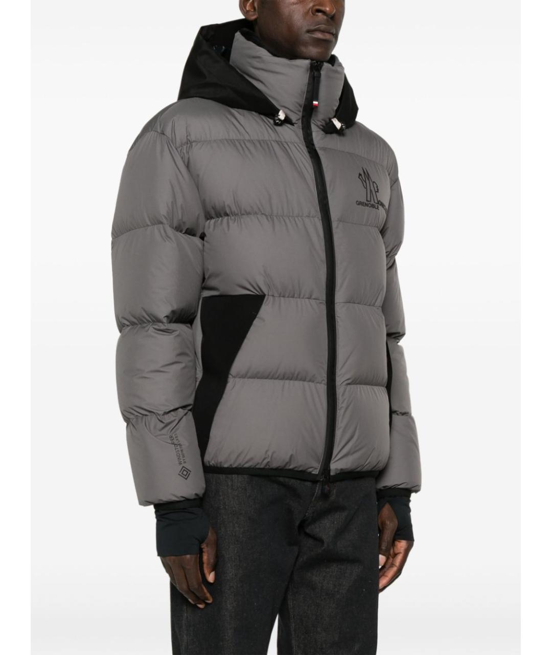 MONCLER GRENOBLE Серое пальто, фото 2
