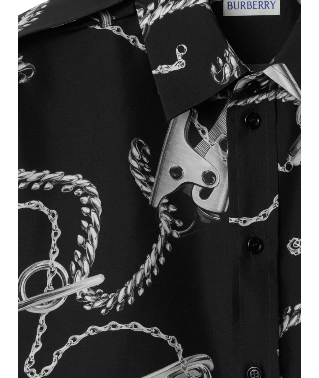 BURBERRY Черная рубашка, фото 3