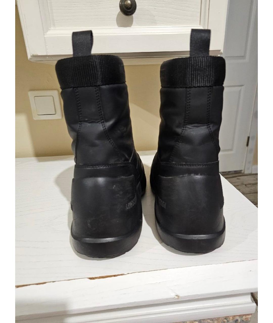 MOON BOOT Черные синтетические полусапоги, фото 3
