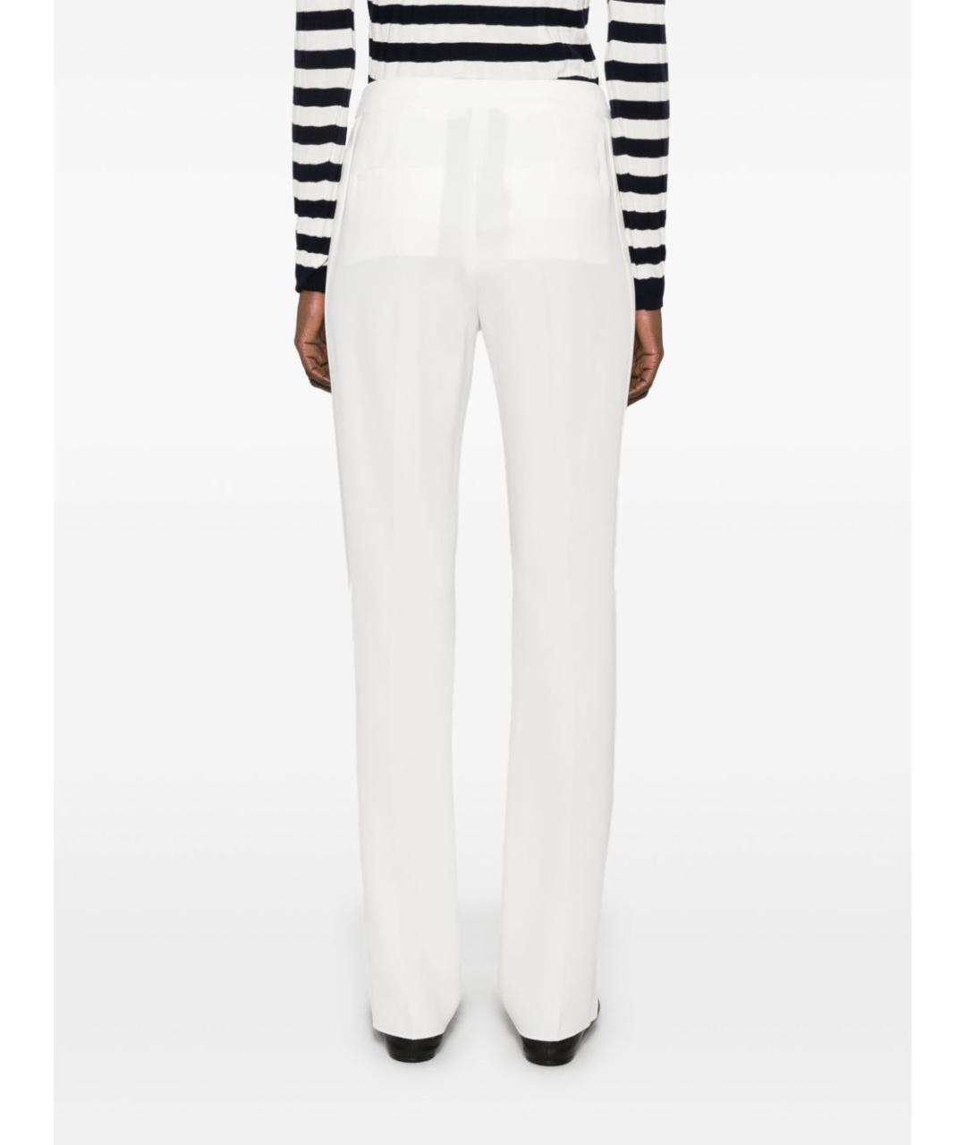 MAX MARA Белые прямые брюки, фото 2