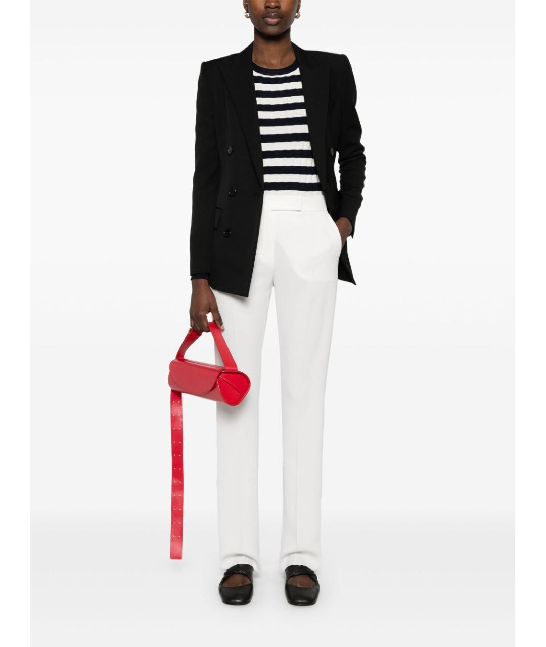 MAX MARA Белые прямые брюки, фото 5