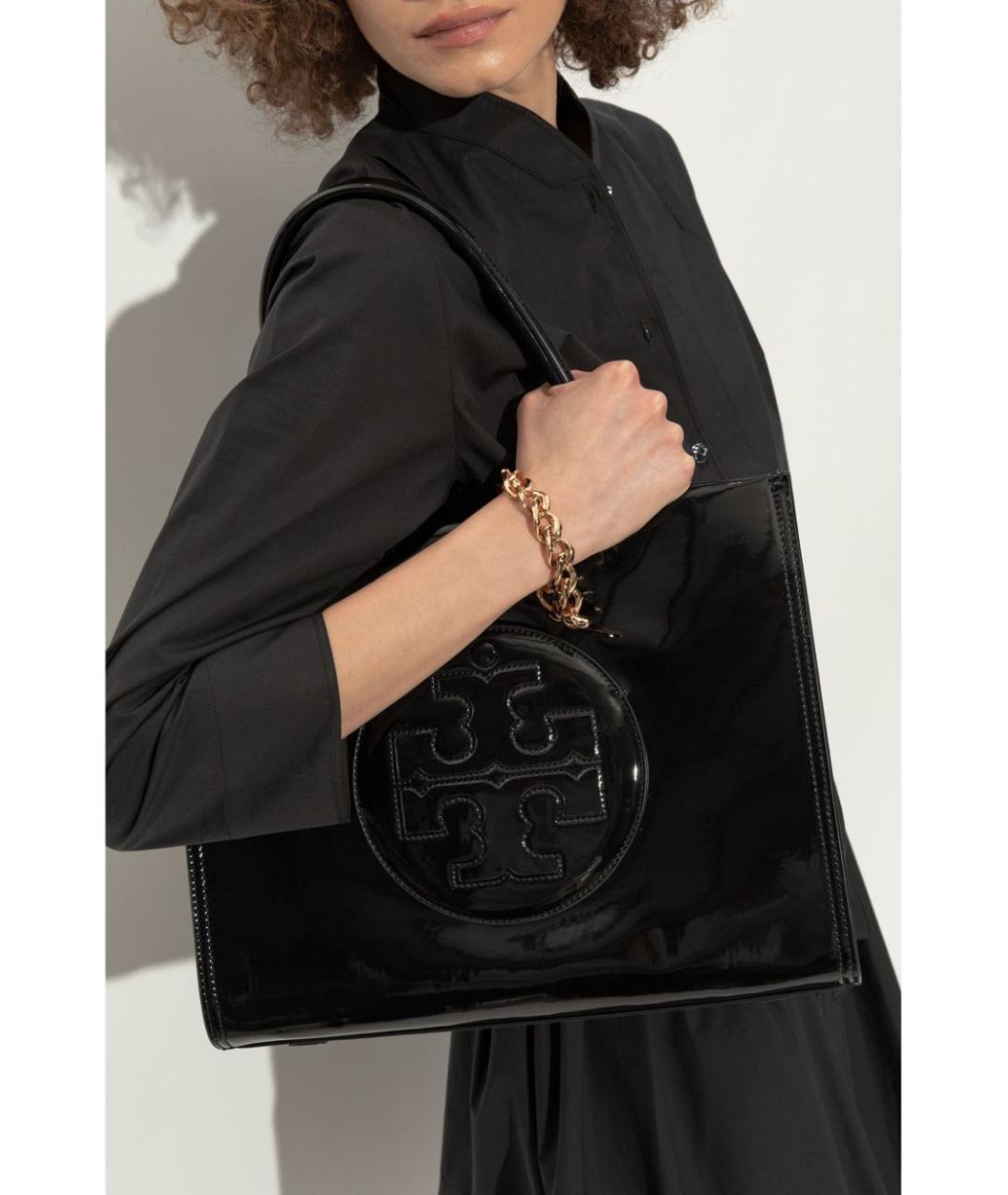 TORY BURCH Черная сумка тоут, фото 5