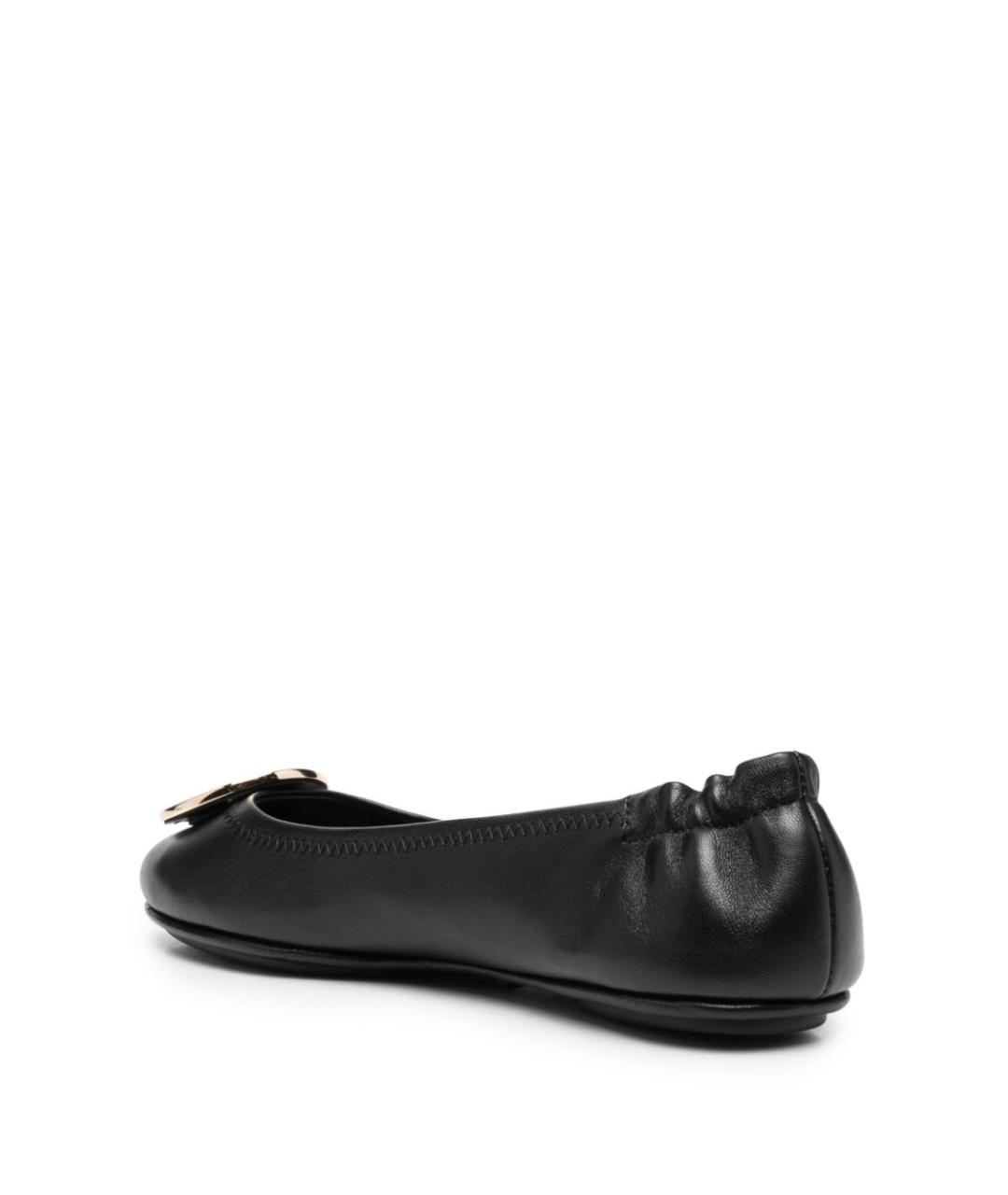 TORY BURCH Черные кожаные балетки, фото 4