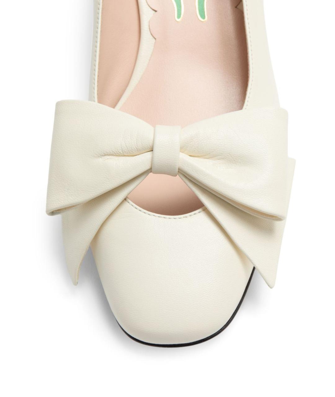 VALENTINO Белые кожаные туфли, фото 5