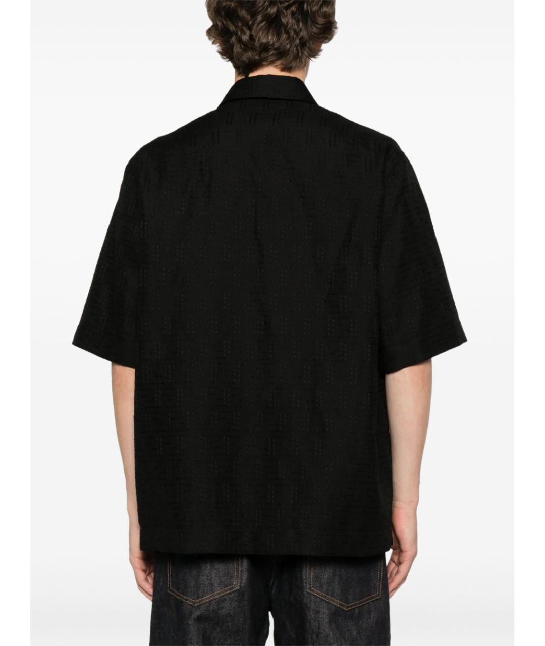 FENDI Черная хлопковая кэжуал рубашка, фото 3