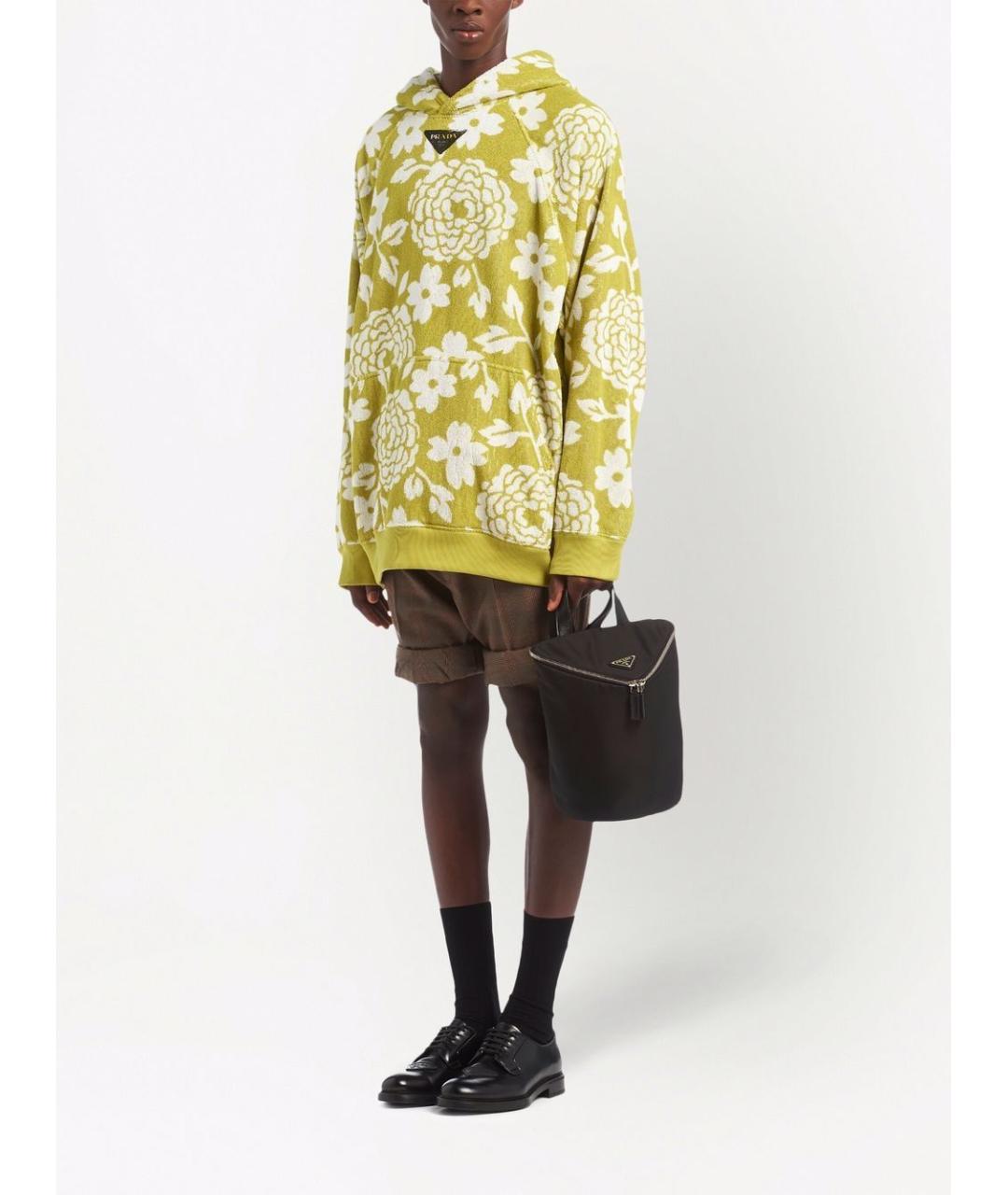 PRADA Черная синтетическая сумка тоут, фото 2