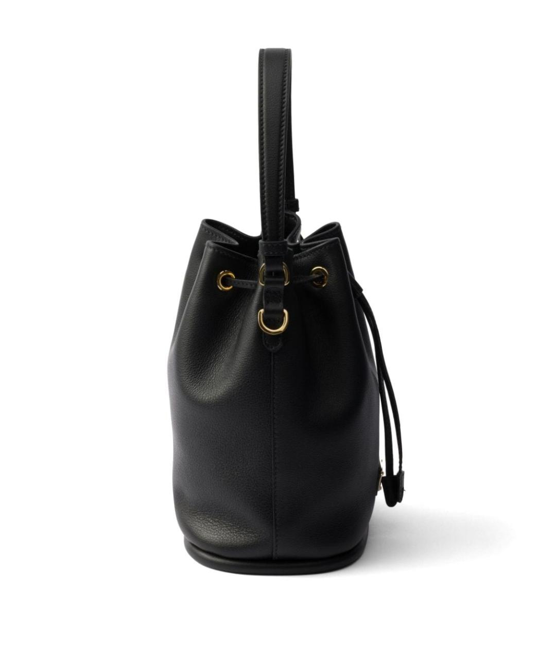 PRADA Черная кожаная сумка тоут, фото 5
